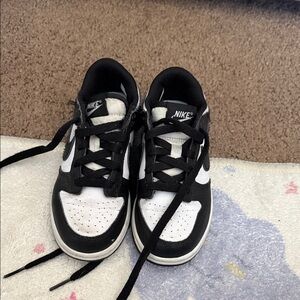 Nike Kids Black and White Sneakers